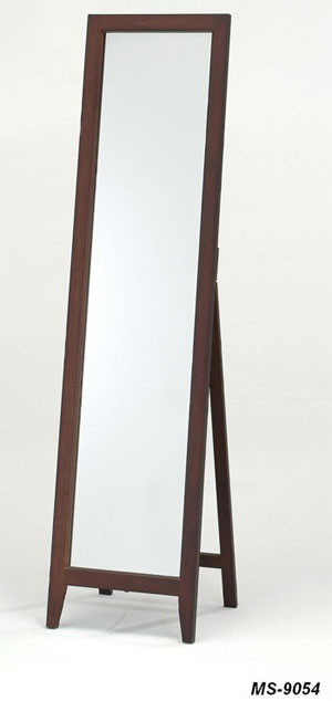 Зеркало напольное MS-9054, деревянная рама цвет орех - фото 1 - id-p440342501