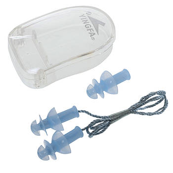 Беруші для плавання на шнурку Ear Plug YINGFA R086 Синій