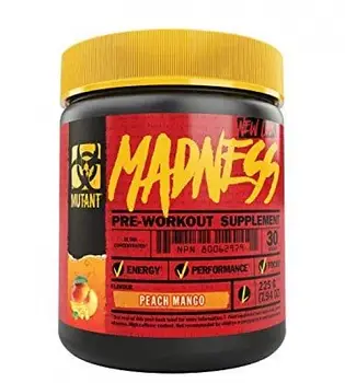 Передтренувальний комплекс Mutant MADNESS  225g (7.94 oz)