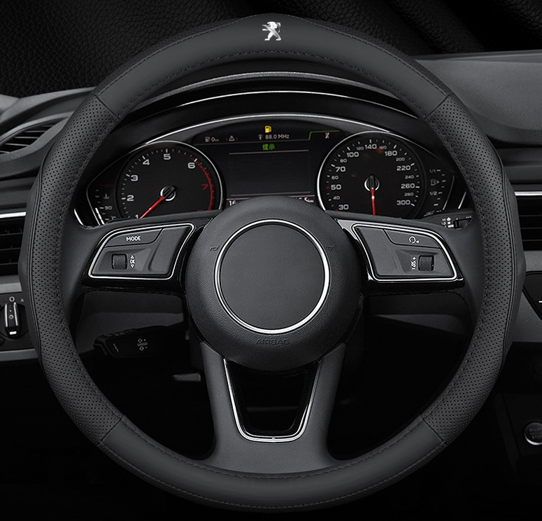 Чохол Cool на кермо для автомобіля Peugeot натуральна шкіра