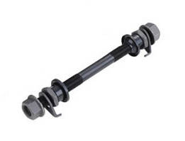 Вісь передня Kenli KL-901-F, під гайки, 150 мм, з конусами/гайками