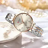 Жіночий кварцовий годинник Curren C9068L Comb Blue, фото 2