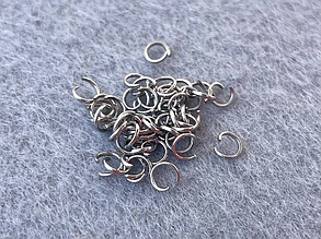 (10шт) Кільця з'єднувальні 4мм для біжутерії з нержавіючої сталі