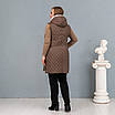 Жіночі куртки великих розмірів осінні 50-60 шоколад, фото 5