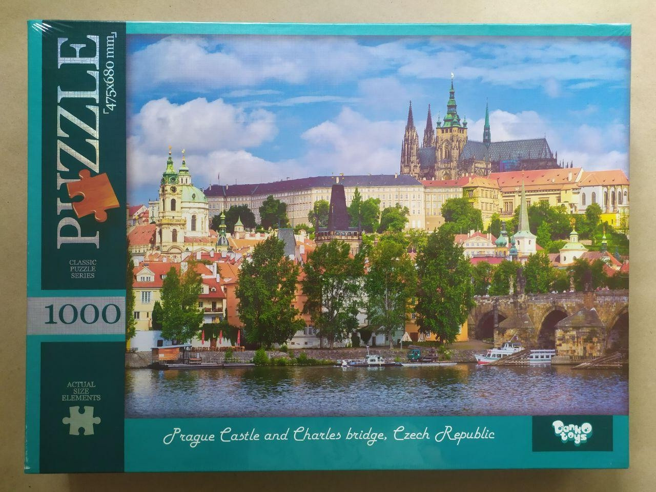 Пазли Danko Toys Prague Castle and Charles bridge, Czech Republic 1000 елементів (С1000-13-10)