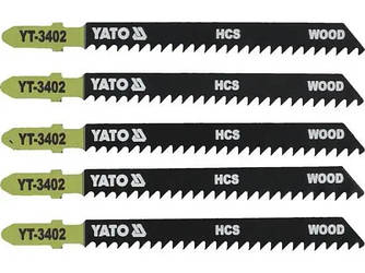 Полотно пиляльне для електролобзика 100мм 5шт YATO YT-3402