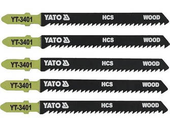 Полотно пиляльне по дереву YATO 100мм 5шт YT-3401