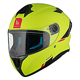 Мотошолом MT Targo S Solid A3 Matt Yellow ECE2206, фото 3