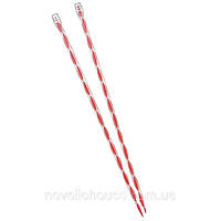 Спиці Sultan №8 турецькі прямі пластикові 36 см для ручного в'язання