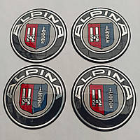 Наклейка опукла на ковпачок диска BMW Alpina 65 мм