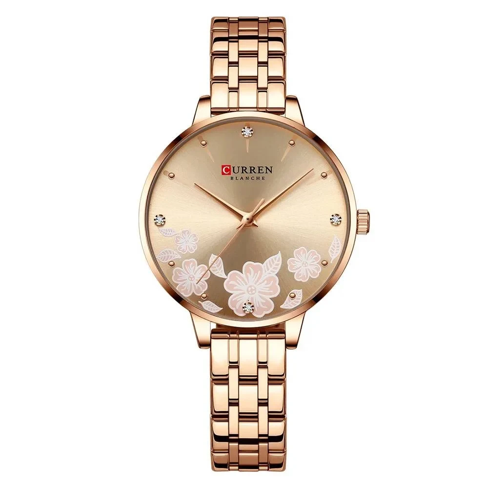 Жіночий кварцовий годинник Curren C9068L Gold