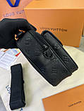 Сумка месенджер Louis Vuitton S-LOCK чорна чоловіча якість преміум, фото 3