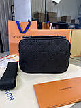 Сумка месенджер Louis Vuitton S-LOCK чорна чоловіча якість преміум, фото 2