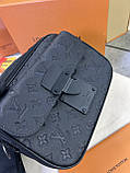 Сумка месенджер Louis Vuitton S-LOCK чорна чоловіча якість преміум, фото 6