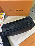 Сумка месенджер Louis Vuitton S-LOCK чорна чоловіча якість преміум, фото 7