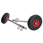 Транцеві колеса BVS КТ450 Колія сверхстійка модель висока вантажопідйомність 170 кг пневматичні колеса 260х85х20 мм, фото 3