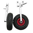 Транцеві колеса BVS КТ270 Штифт самозажимні для надувних човнів навантаження до 200 кг дорожній просвіт 28 см, фото 4