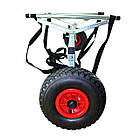 Візок для металевого / пластикового човна BVS Universal - AVT M/P вантажопідйомність до 170 кг ширина човна 135-185 см зручні, фото 6