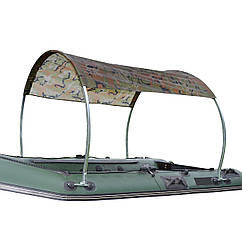 Тент на надувну човен з ПВХ TENT А від BVS складна конструкція водовідштовхувальне полотно для човнів 240-300 см захист від