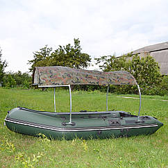 Тент на надувну човен з ПВХ TENT ALong від BVS легка складна рама козирок розміри 179x147 см для човнів від 240 до 300 см.