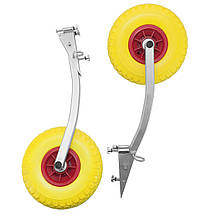 Транцеві колеса для надувного човна з ПВХ BVS КТ400 І-Пено знімні з пінополіуретановими колесами навантаження до 150 кг, фото 2