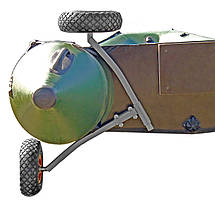 Транцеві колеса BVS КТ450 Колея-Пено сверхстійка модель з вантажопідйомністю до 170 кг та пінополіуретановими колесами 260х85 мм, фото 5