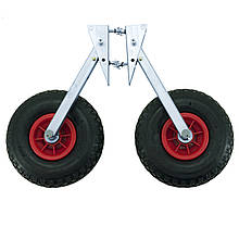 Транцеві колеса BVS КТ270 AVT для надувних човнів з автоматичною фіксацією навантаження до 170 кг тип "трансформер"