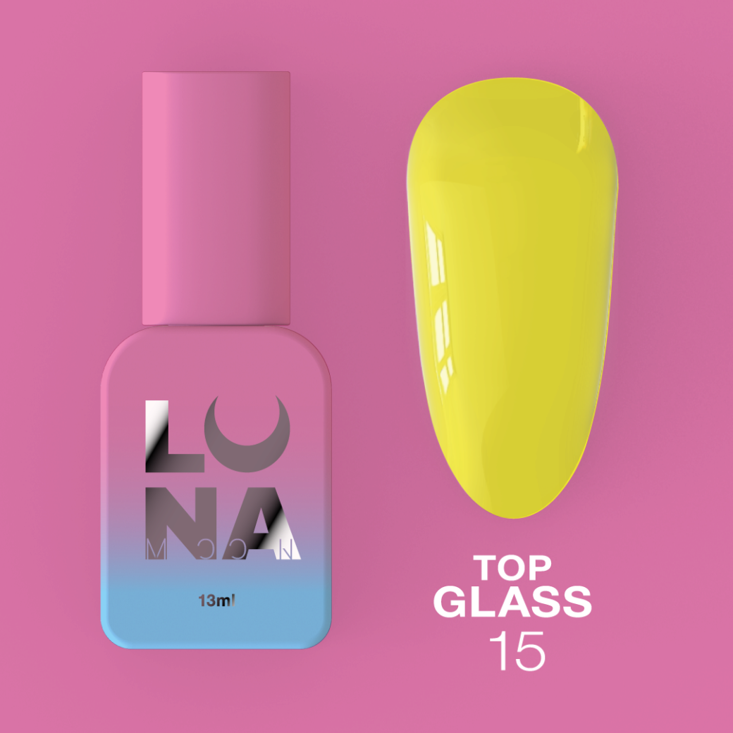 Топ для гель-лаку LUNAmoon Top Glass №15 13ml, фото 1