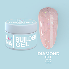Гель для нарощування LUNAmoon Diamond Gel №2 15 ml