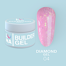 Гель для нарощування LUNAmoon Diamond Gel №4 15 ml