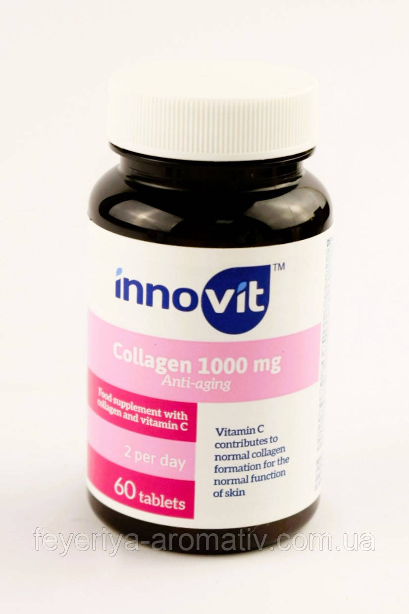 Харчова добавка з колагеном та вітаміном С Innovit Collagen 1000 мг 60 шт Нідерланди
