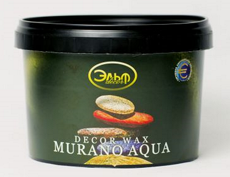Віск для венеціанської декоративної штукатурки Decor Wax Murano Aqua на водній основі, 450г, фото 3