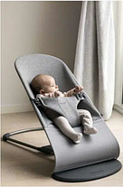 Шезлонг BabyBjorn Bouncer Bliss 3D Jerse (rama Dark Grey) + Toy Googly Eyes Black & White, фото 6