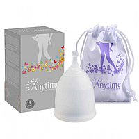 Менструальная чаша Anytime Menstrual Cup размер L (медицинский силикон), 1 шт белая