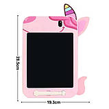 Планшет графічний «Єдиноріг» 10.5 дюймів монохромний з LSD екраном, CJ-4256367, рожевий, фото 4