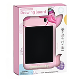 Планшет графічний «Єдиноріг» 10.5 дюймів монохромний з LSD екраном, CJ-4256367, рожевий, фото 5