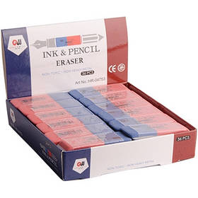 Гумка двокольорова HR-04753 1-305 (21515)