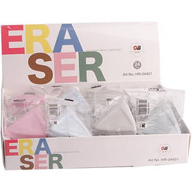 Гумка кольорова трикутна HR-04401 1-306 (21515)