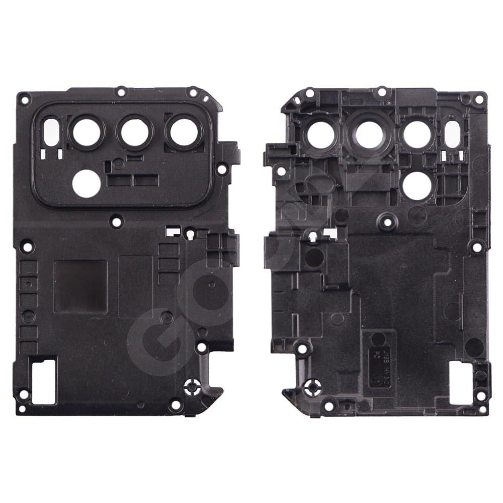 Скло камери для Xiaomi Redmi 9T, з рамкою, колір чорний, 3 шт., фото 1