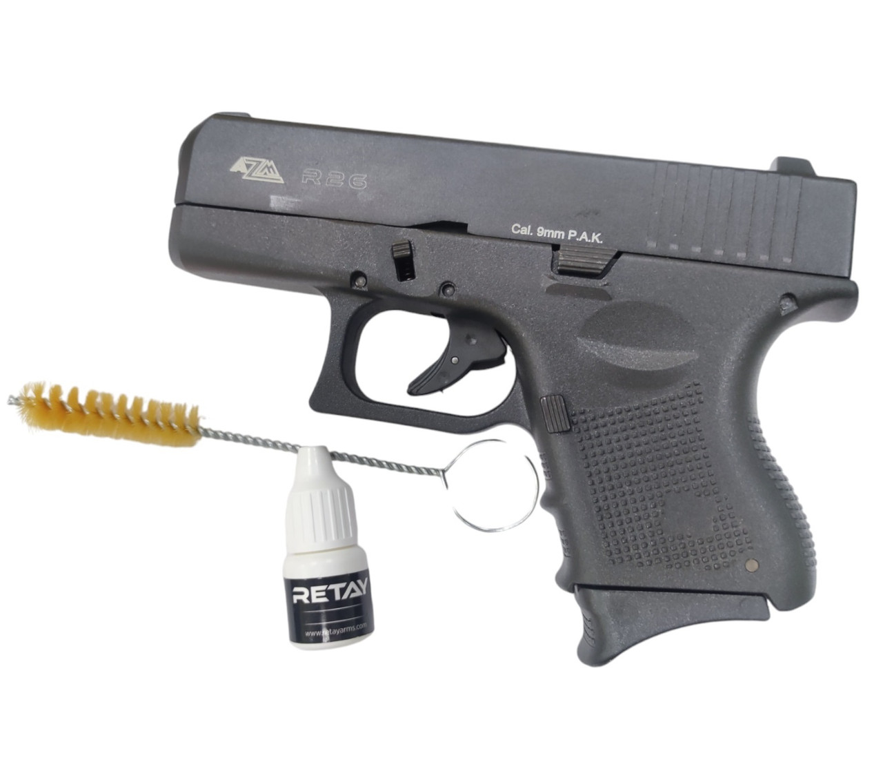 Пістолет стартовий Retay AZM R26 9 мм (Glock 26), фото 1