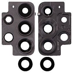 Скло камери для Samsung A525 Galaxy A52 2021, з рамкою, 3 шт.