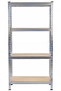 Стелаж металевий 150x70x30, 4 полиці, навантаження, 150кг - на полицю (сірий), фото 2