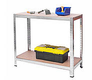 Стелаж металевий 150x70x30, 4 полиці, навантаження, 150кг - на полицю (сірий), фото 6