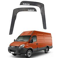 Дефлекторы окон ветровики для IVECO Daily 2006-2014 (скотч) Г-образный AV-Tuning