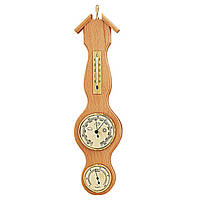 Метеостанция Moller 203057 Beech барометр гигрометр термометр деревянный корпус прогноз погоды 5 лет гарантии