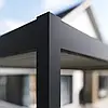 Пергола навіс світлодіодна 3x3 м Elegance Wall Automatic антрацит Gutroof, фото 6