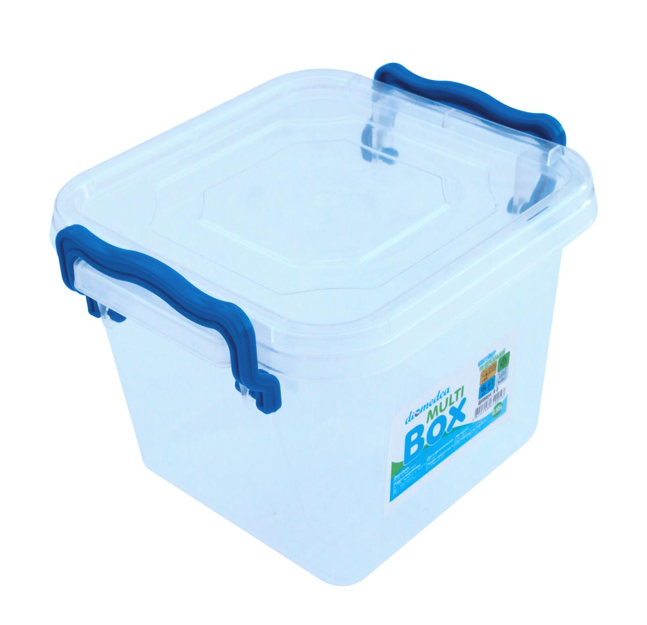 Пластиковий харчовий контейнер із засувками 550 мл А-5 (Diomedea) 11,5*10,5*8,5 см