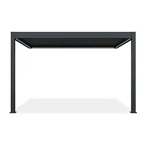 Автоматичне пристінне альтанка Elegance Wall Automatic 3x4 м зі світлодіодним підсвічуванням антрацит Gutroof, фото 2