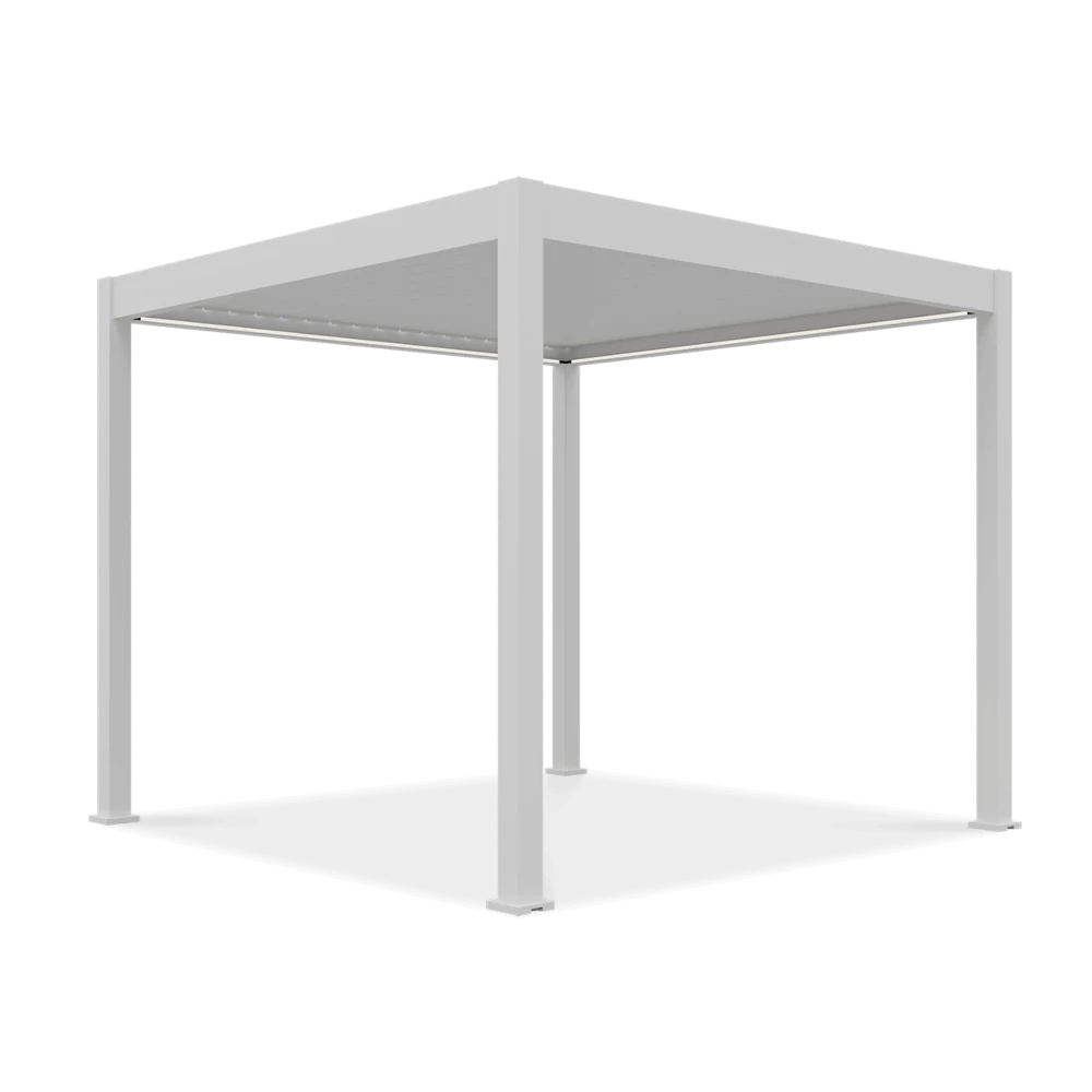 Автоматична пергола з освітленням Elegance Automatic 3x3 м біла Gutroof