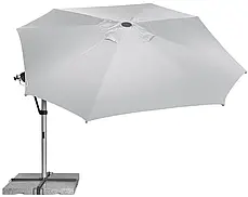 Велика садова парасолька Doppler Protect 400 P світло-сіра, фото 2